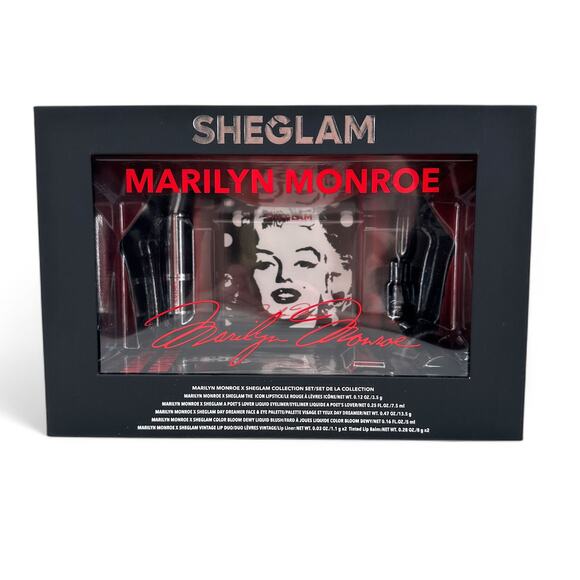 Marilyn Monroe X Sheglam Full Makeup Collection Set 10 Pieces NEW - Picture 12 of 13